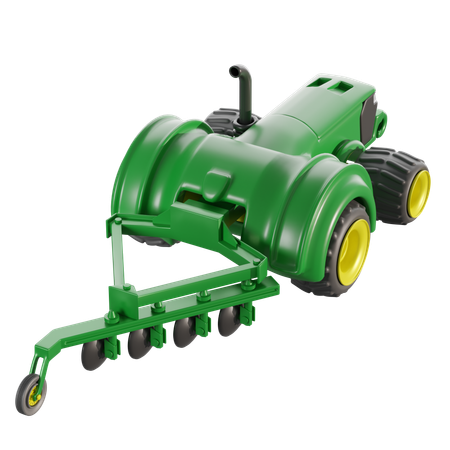 Trator de cultivo  3D Icon
