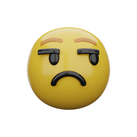 Traurig  3D Emoji