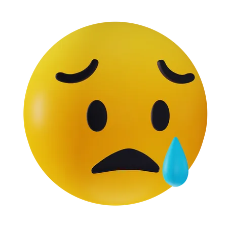 Traurige Emoji 3 D Illustrationen 3D Icon
