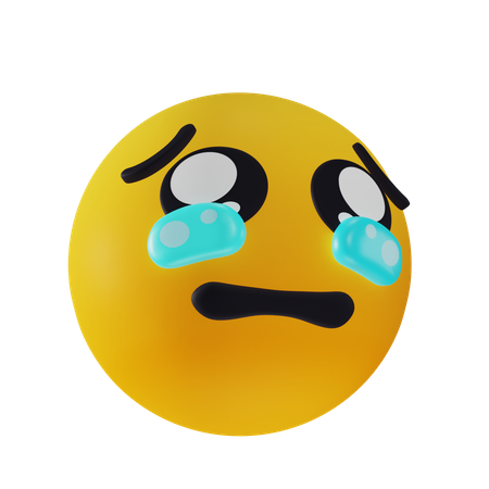 Trauriges weinendes Emoji  3D Icon