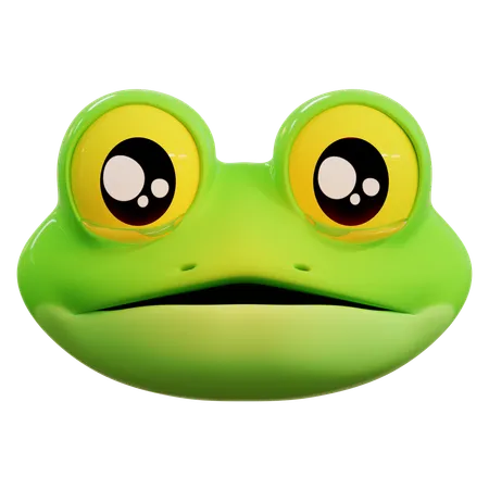 Trauriger Frosch Emoji  3D Icon