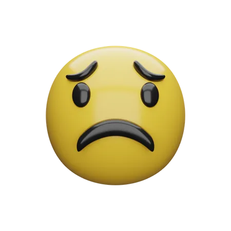 Trauriges Gesicht  3D Emoji