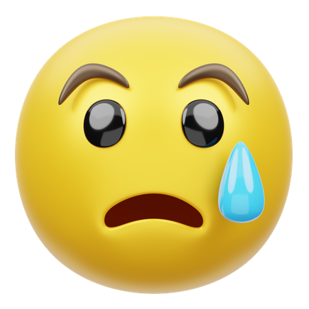 Trauriges Gesicht  3D Emoji