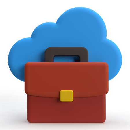 Nuage de travail à distance  3D Icon