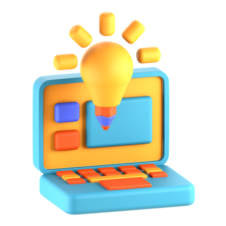 Travail créatif  3D Icon