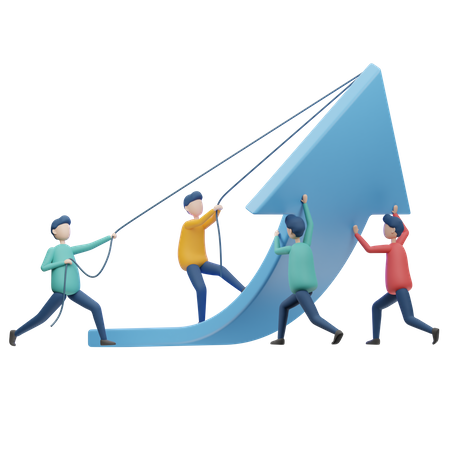 Travail en équipe  3D Icon
