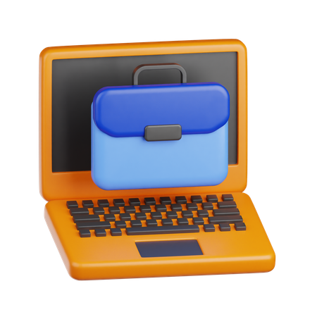 Travailler à distance  3D Icon