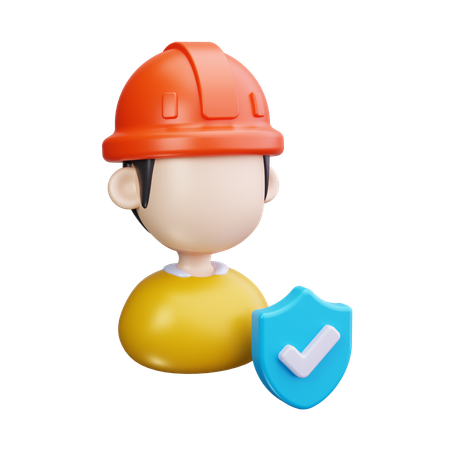 Ouvrier  3D Icon