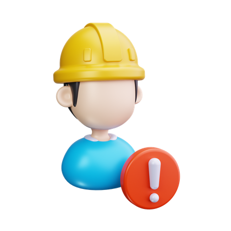 Ouvrier  3D Icon