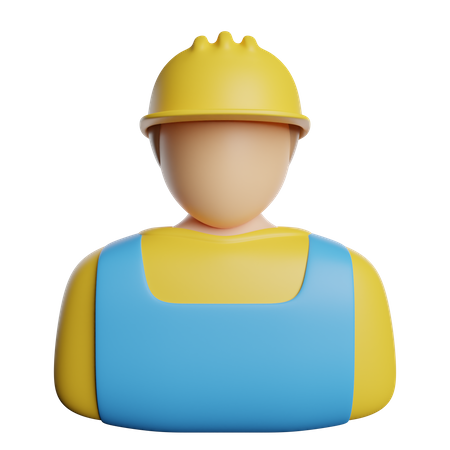 Ouvrier  3D Icon