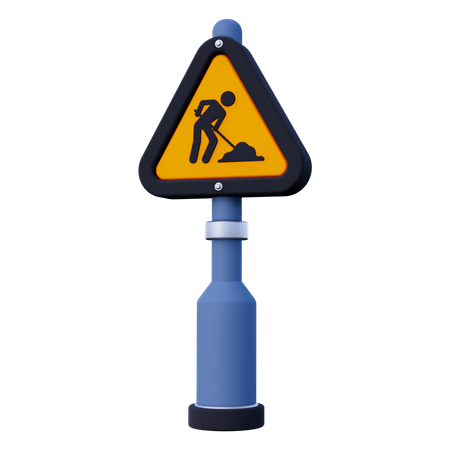 Travaux routiers  3D Icon