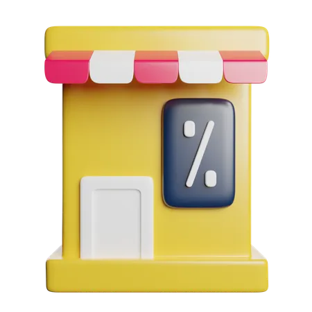 Shop Store Ecommerce 3D Icon