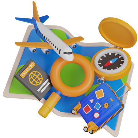 TRAVEL  3D Icon