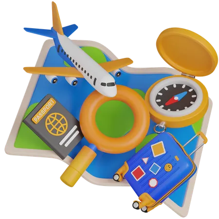 TRAVEL  3D Icon