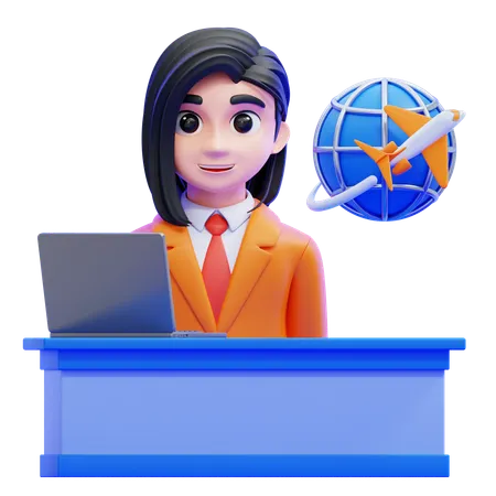 Travel Agency  3D Icon