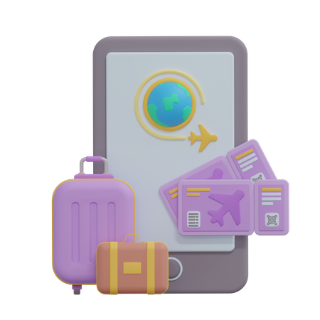 Travel App  3D Icon