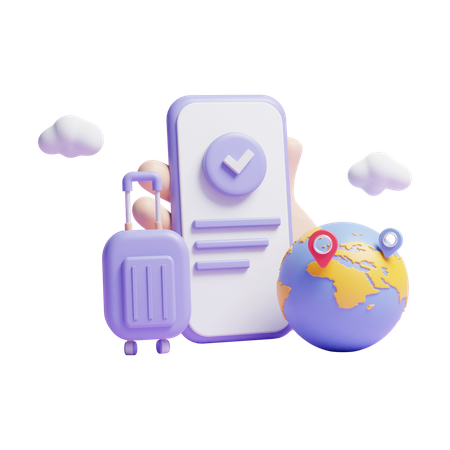 Travel App  3D Icon