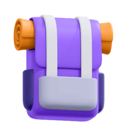 An Icon Of Travel Backpack 3D Icon