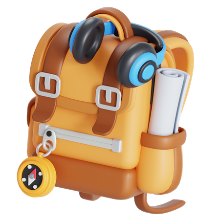 Travel backpack  3D Icon
