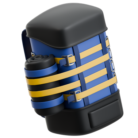 旅行用バックパック  3D Icon