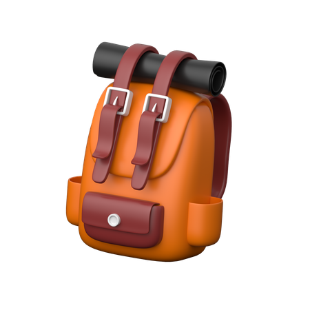 旅行用バックパック  3D Icon