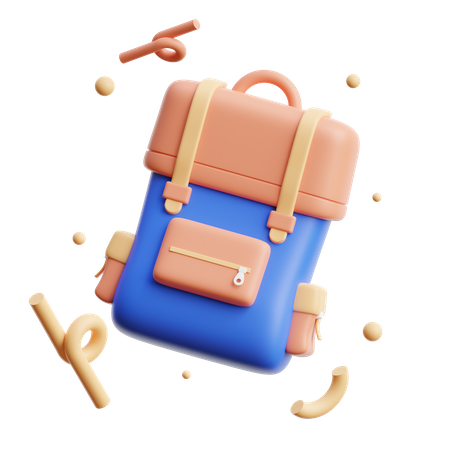 Travel Backpack  3D Icon