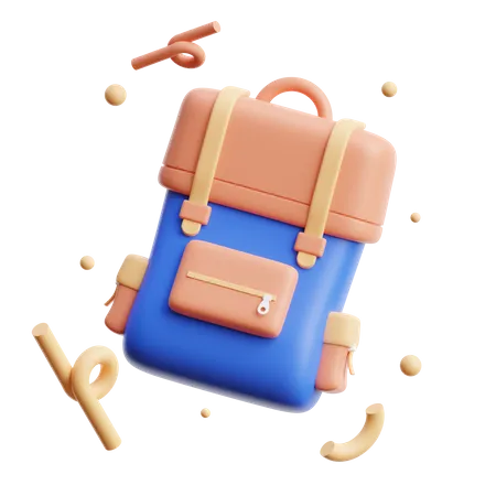 Travel Backpack  3D Icon