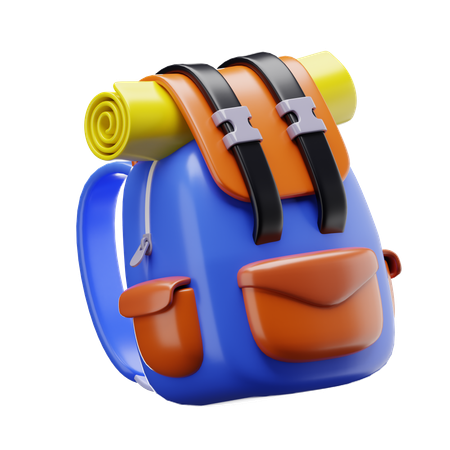 Travel Backpack  3D Icon