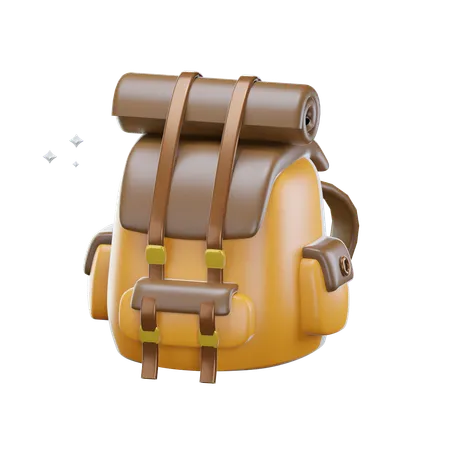 3 D Travel Bag Icon Isolated On Transparent Background 3 D Illustration 3D Icon