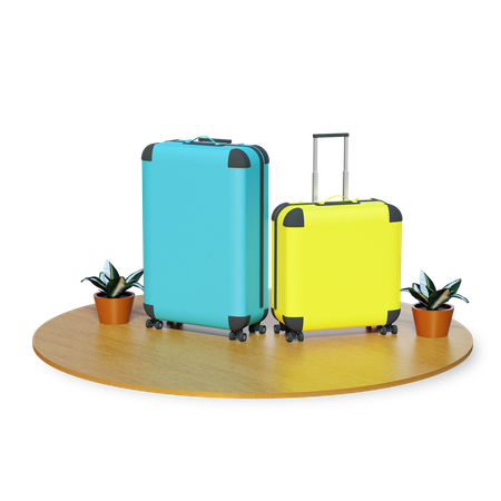 Travel bag 3D Illustration