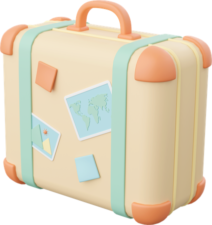 Travel Baggage  3D Icon