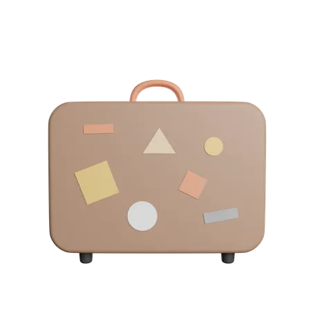 Travel Baggage 3D Icon
