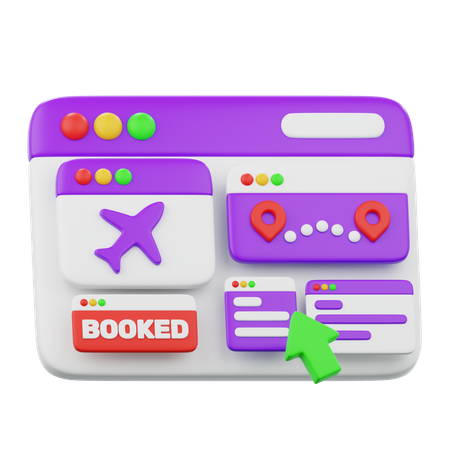 Travel Booking  3D Icon