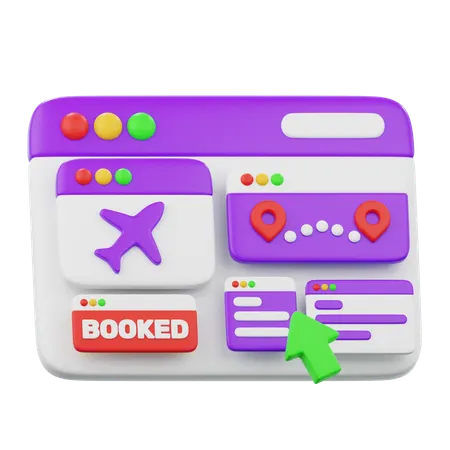 Travel Booking  3D Icon