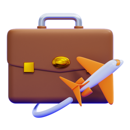 Travel Briefcase  3D Icon