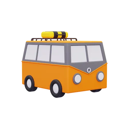 Travel Bus  3D Icon