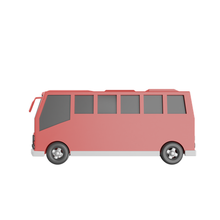 Travel Bus  3D Illustration