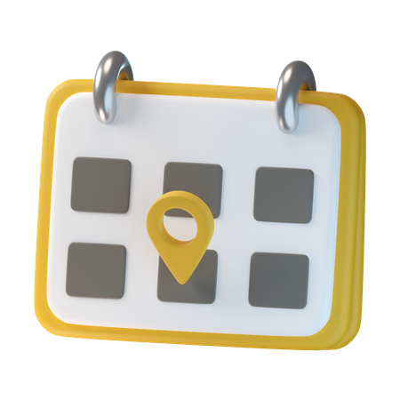Travel Calendar 3D Icon