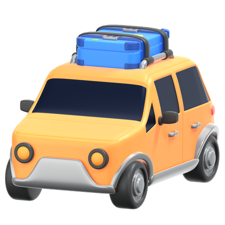 Travel Car  3D Icon