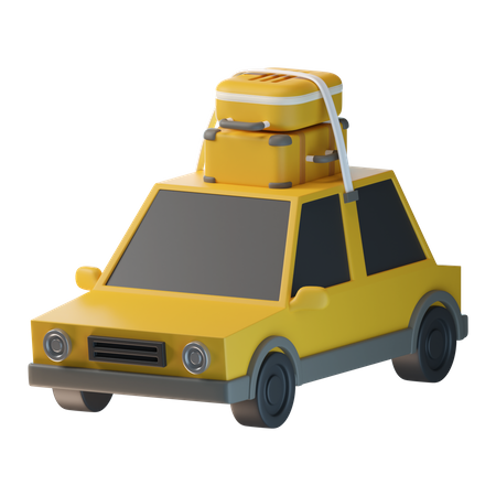 Travel Car  3D Icon