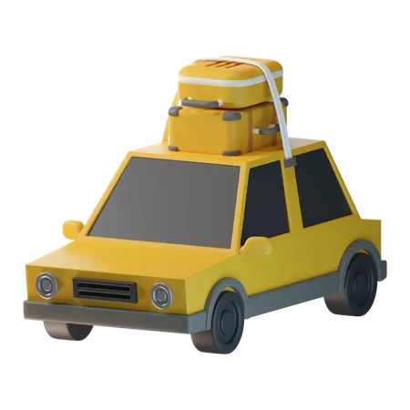 Travel Car  3D Icon