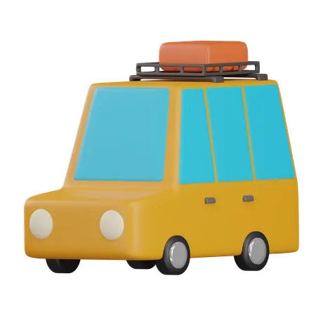 Travel Car  3D Icon