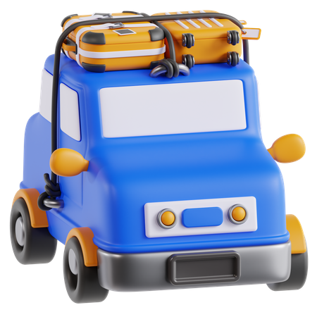 Travel Car  3D Icon