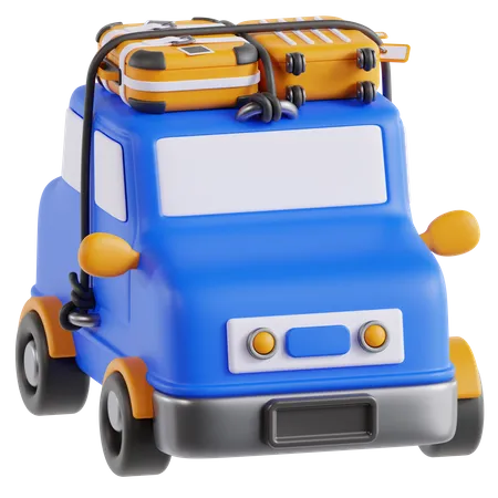 Travel Car  3D Icon