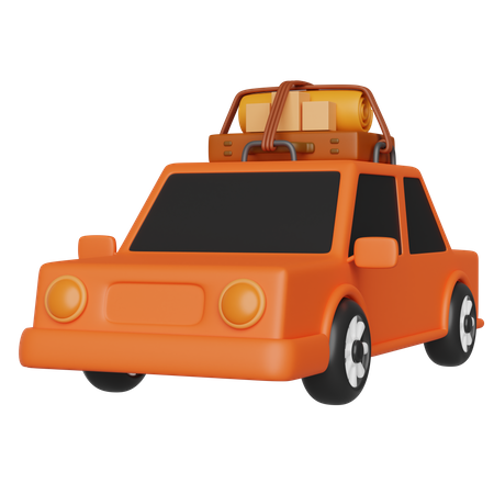 Travel Car  3D Icon