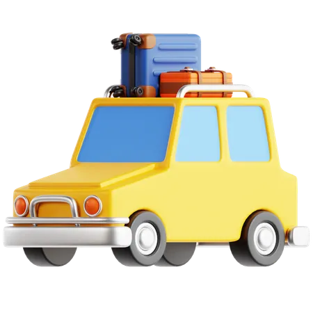 Travel Car  3D Icon