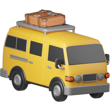 Travel Car  3D Icon