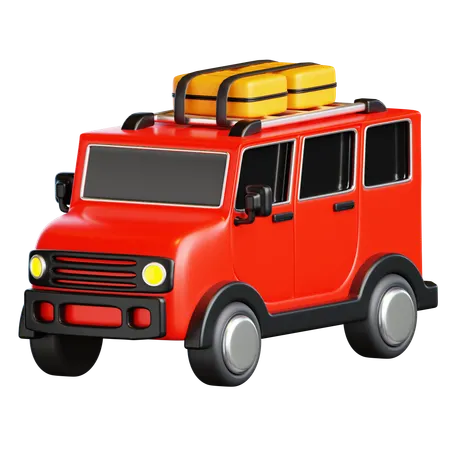 Travel Car  3D Icon