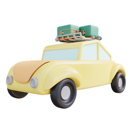 Travel Car  3D Icon