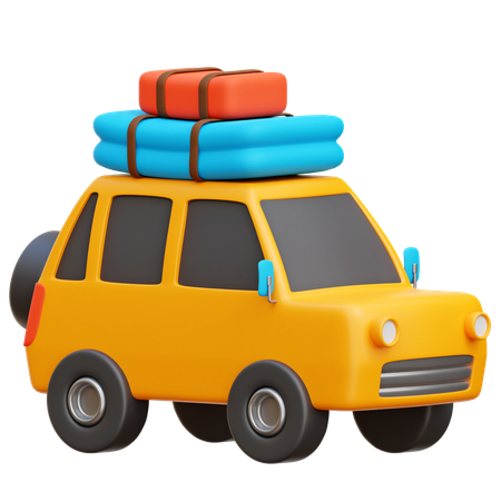 Travel Car  3D Icon